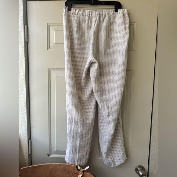 J. Jill 100% Linen Striped Pants – Size S - Picture 3 of 15